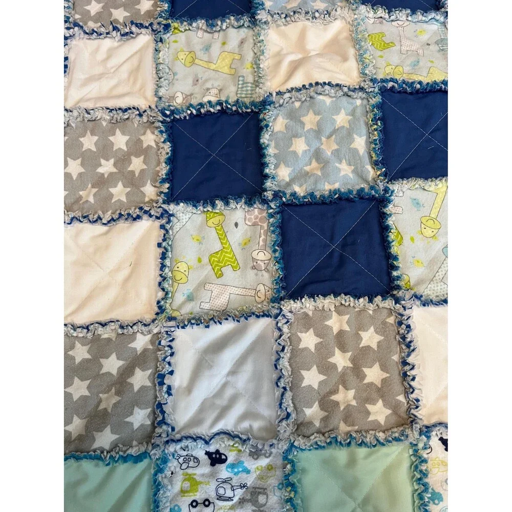 Cotton and Flannel Toddler Rag Quilt